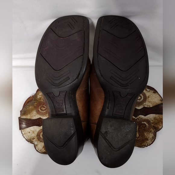 Ariat Shada Cowboy Boots Mens 8 Brown Boho Retro 90s Western - Picture 9 of 12